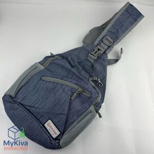 Sling bag crossbody ZOMAKE one strap backpack blue gray unisex travel